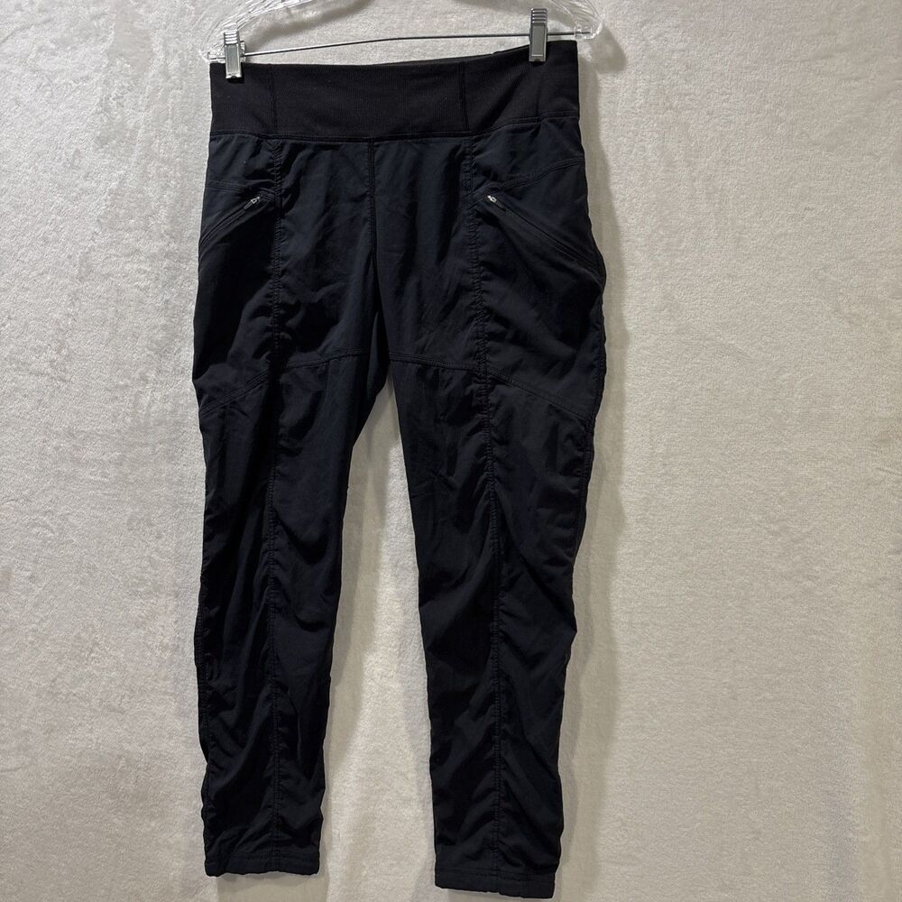 PrAna Koen Mid Rise Pants Womens Medium? Black Activewear Hiking Gorpcore UPF50+